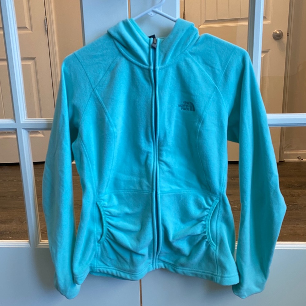 The North Face Seafoam Green Fleece Hoodie
